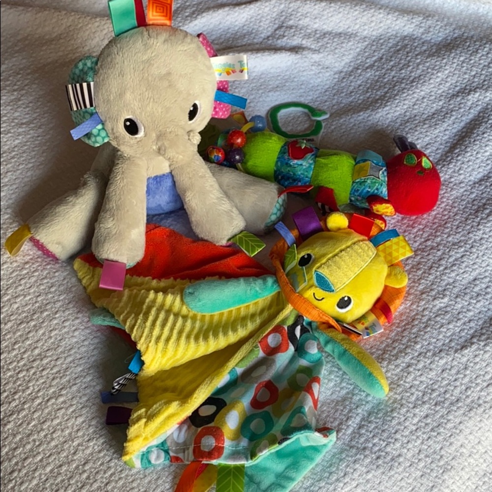 Taggies and Eric Carle caterpillar lot